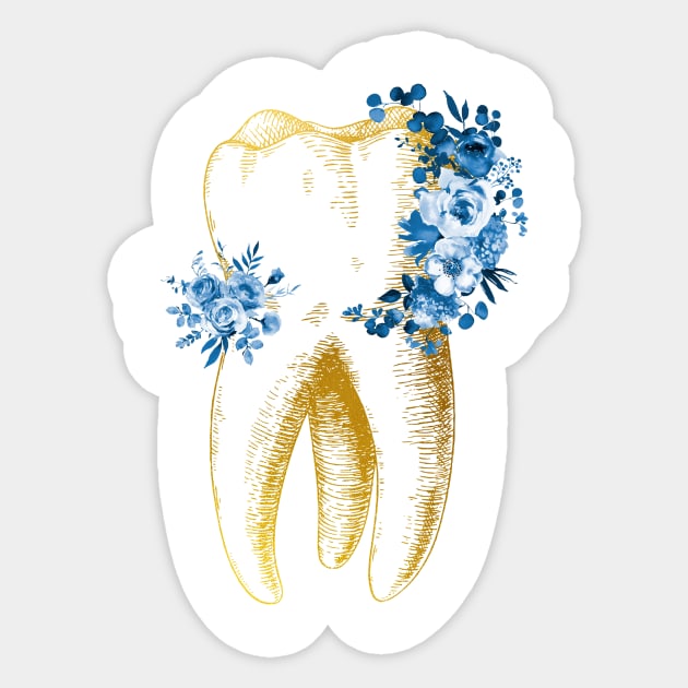 Human tooth Sticker by erzebeth